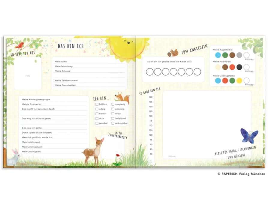 Freundebuch Kindergartenfreunde - TIERE