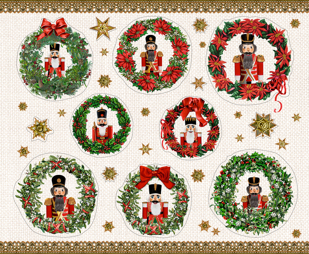 Stickerbuch - Nostalgische Weihnachtswelt (Behr)
