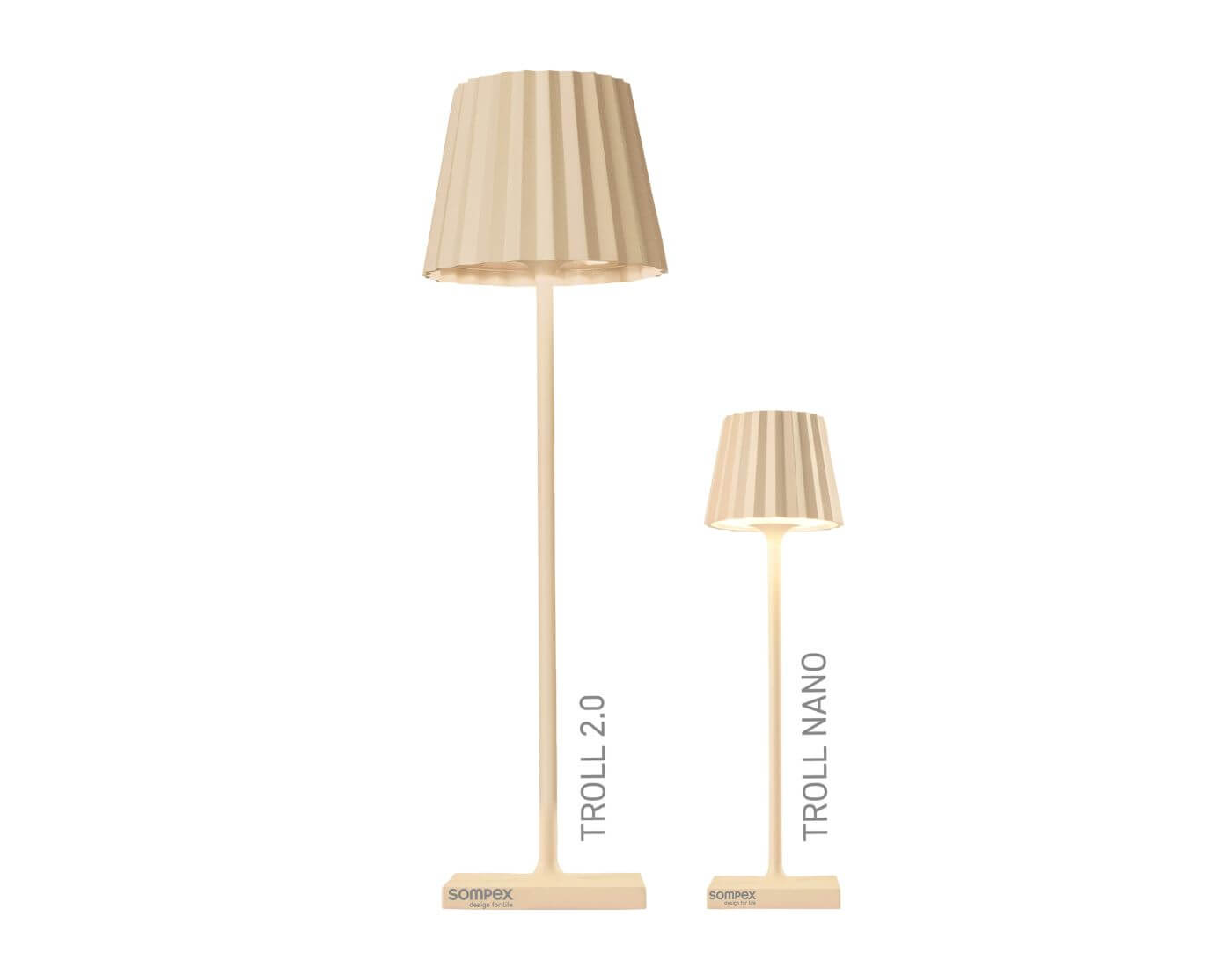 sompex-nano-beige-1-1 TROLL NANO - sand, Akku-Tischleuchte