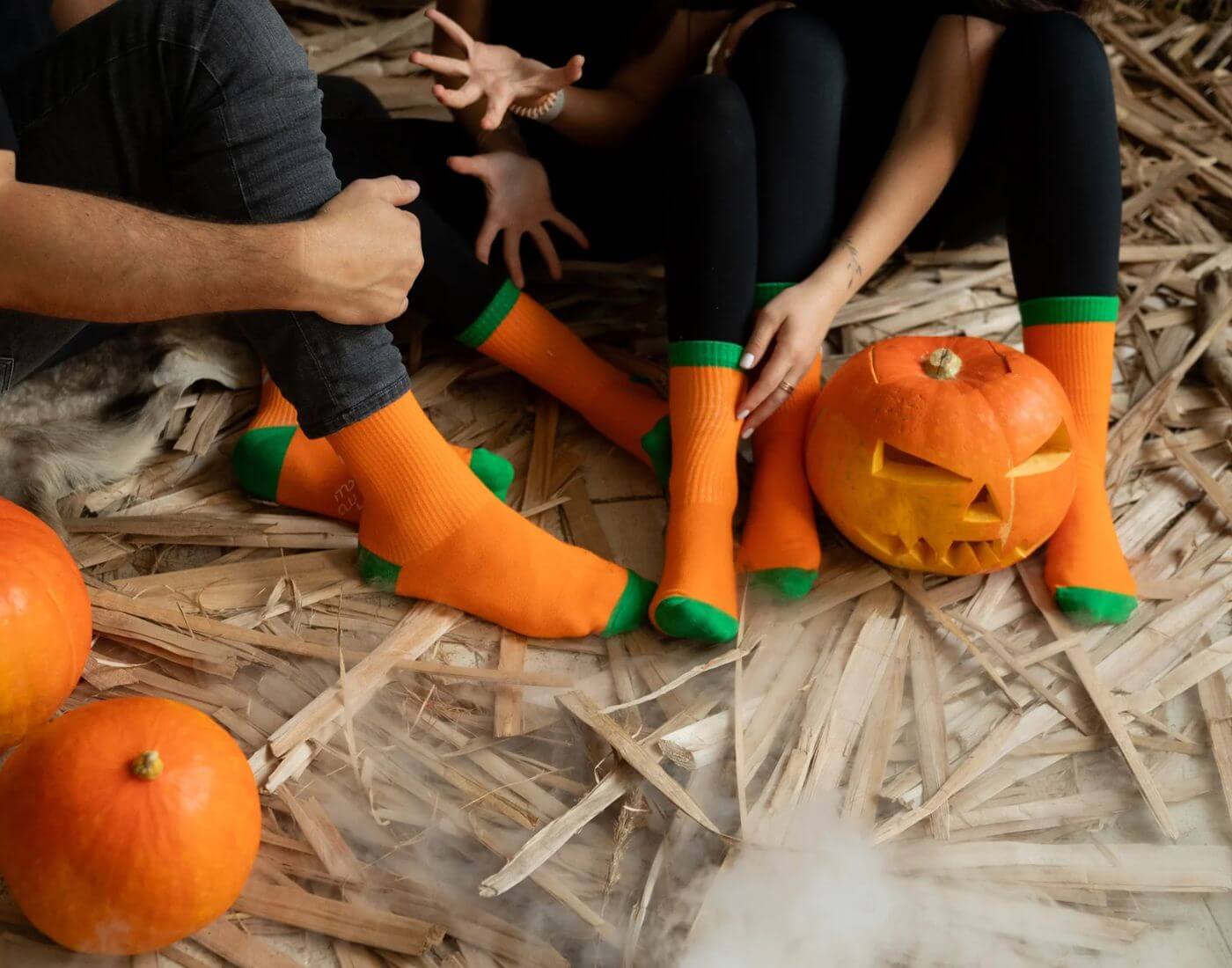 Socken - Pumpkin - GLOW IN THE DARK (Größe 40-43)
