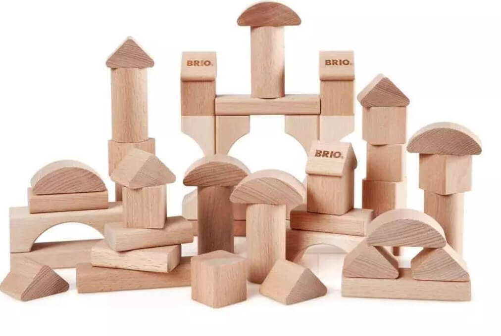 BRIO Natur Holzbausteine 50Teile - Lernspielzeug für Kinder