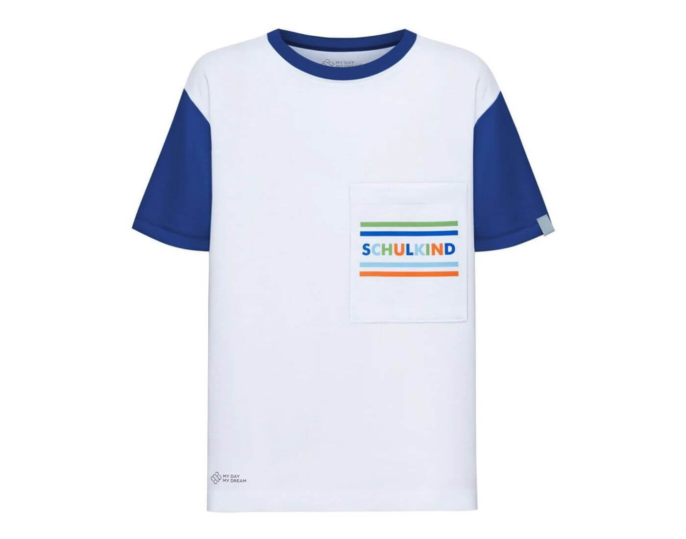 Schulkind Shirt blau Gr. 110/116 - 5-6 Jahre