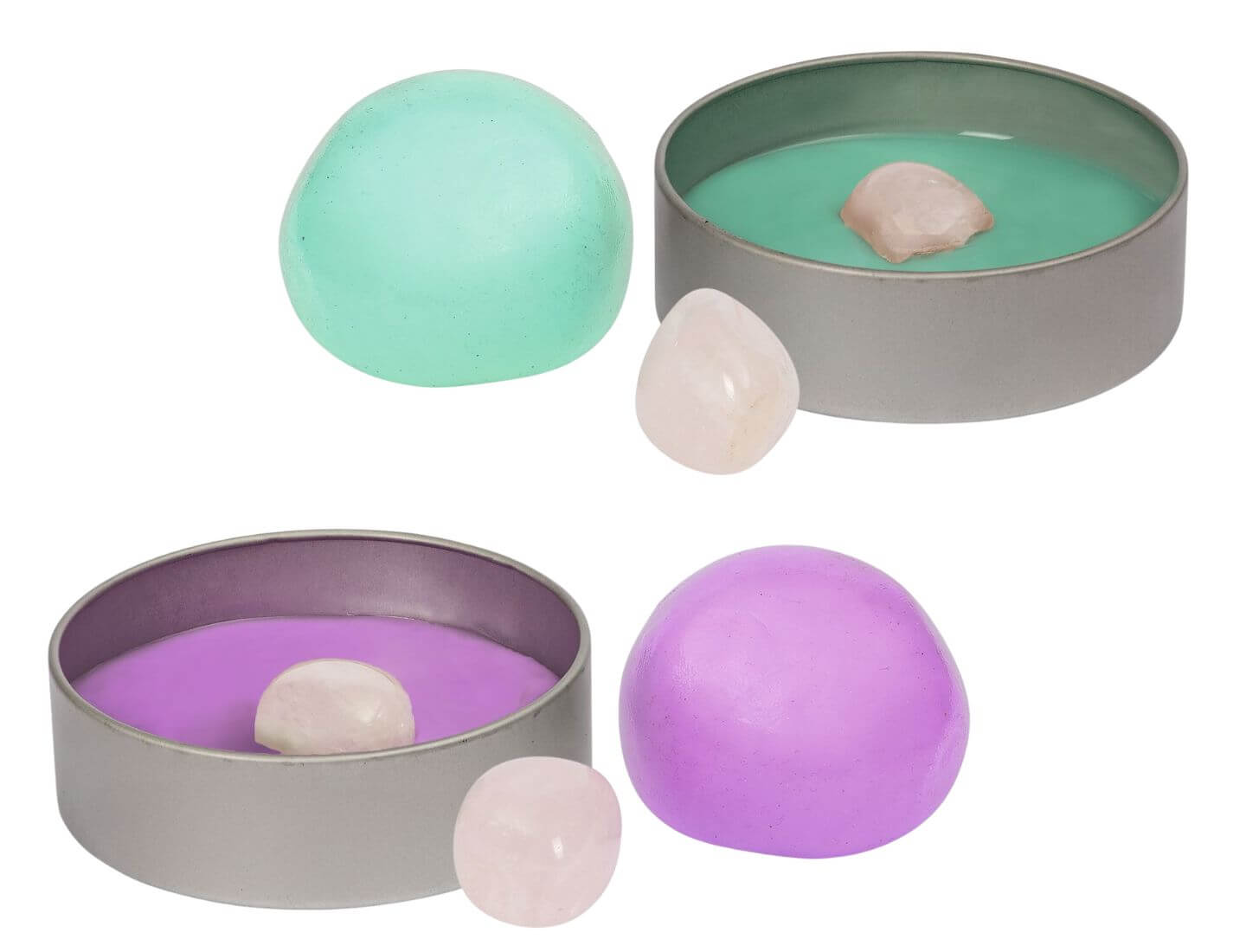 Omm for you - Zen-Knete mit Rosenquarz (einzeln)