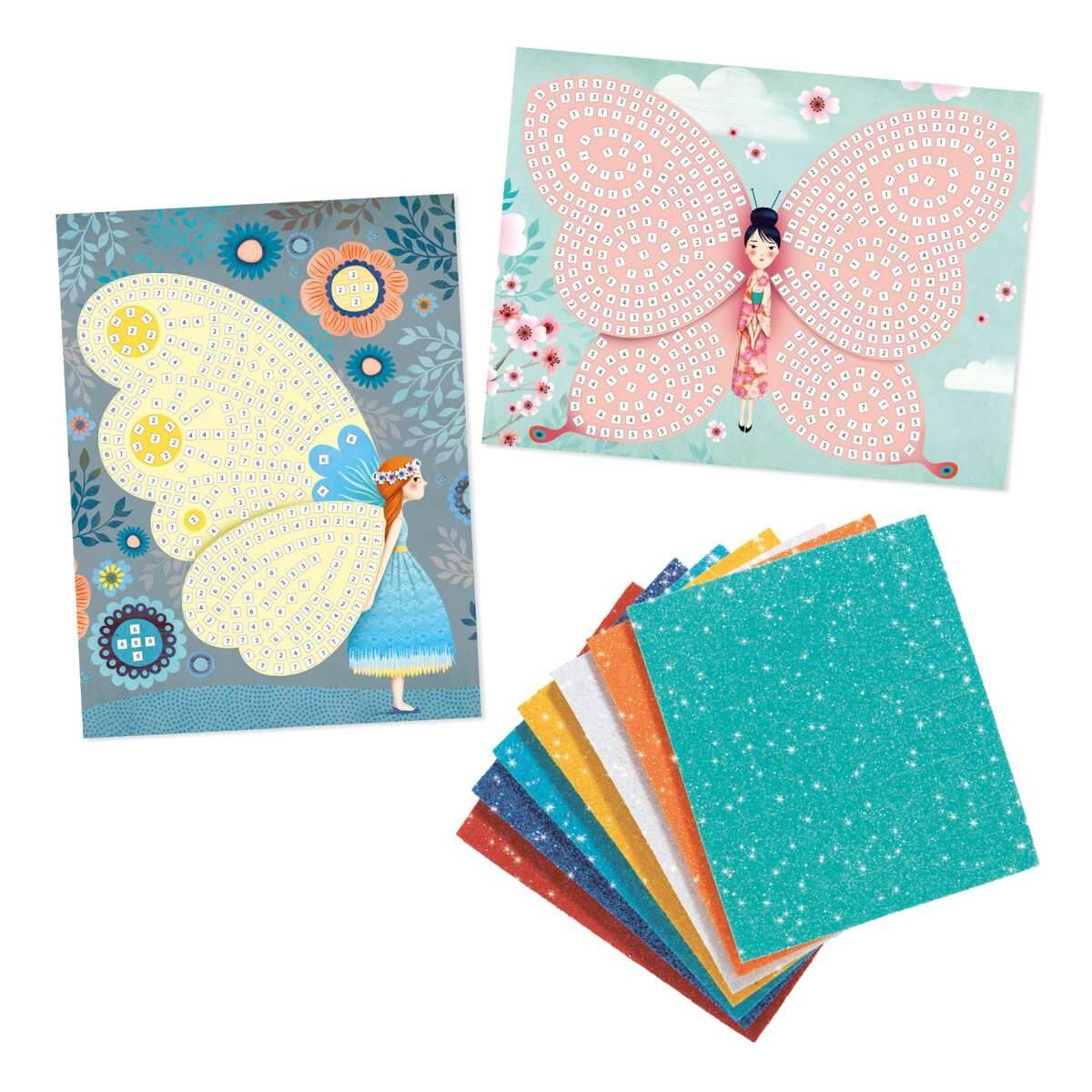 Mosaike - Glitzer Schmetterlinge