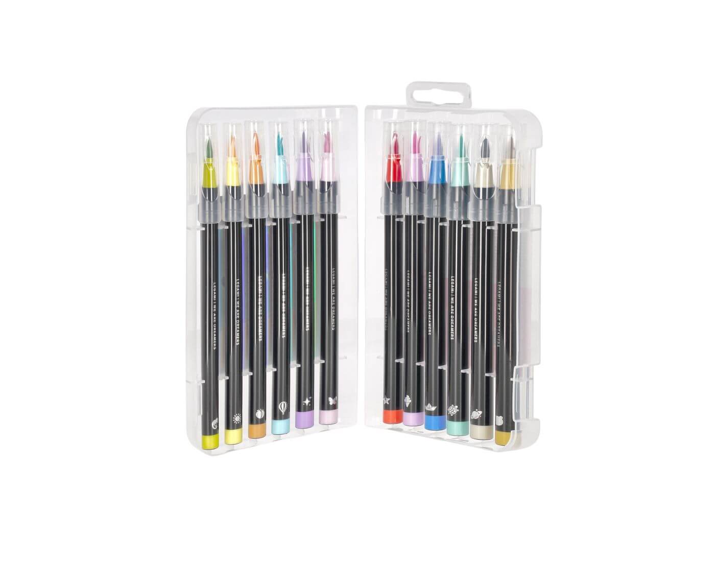 Set mit 12 Pinselstiften - Brush Markers - Pastell