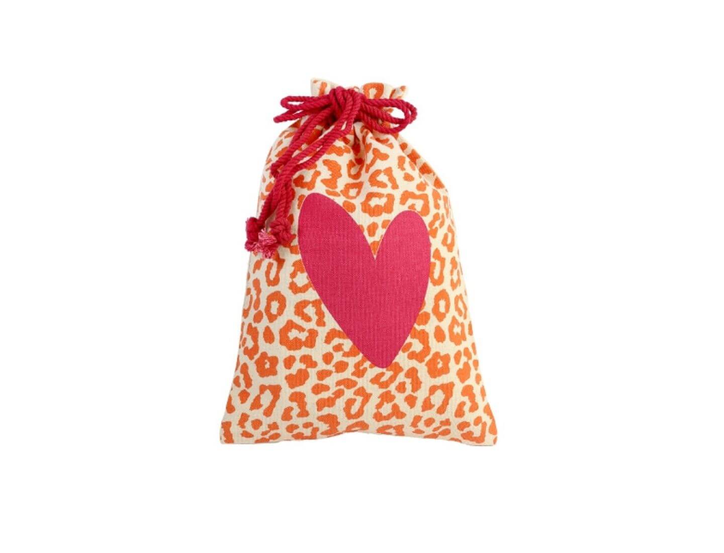 Geschenksack Baumwolle Herz/Leo