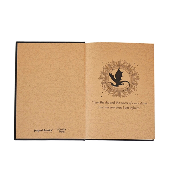 Hardcover Midi Notizbuch Blanko - Schatten von Navarre - Fourth Wing