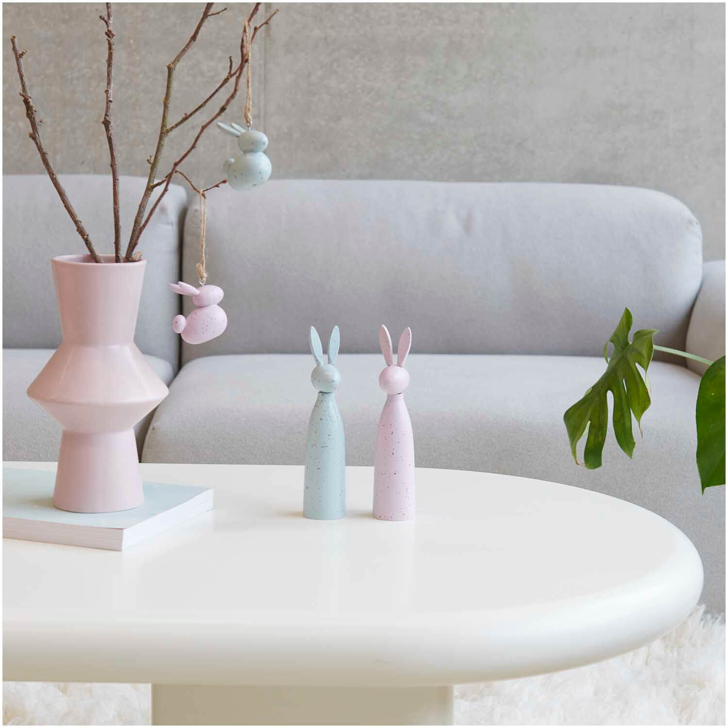 Holzfigur Hase, mint