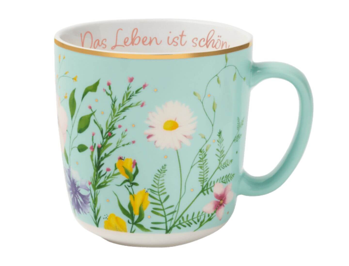 Blütenträume Kaffeebecher "Das Leben ist schön"