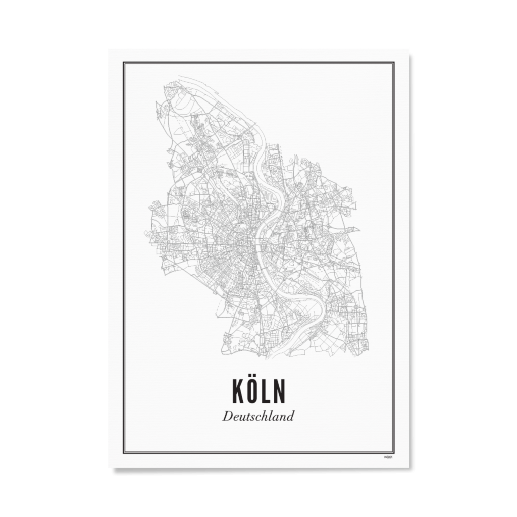 Poster KÖLN - STADT 40 x 50 cm