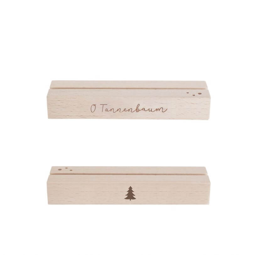 Eulenschnitt - Karten- und Trockenblumenständer Tannenbaum im 2er Set