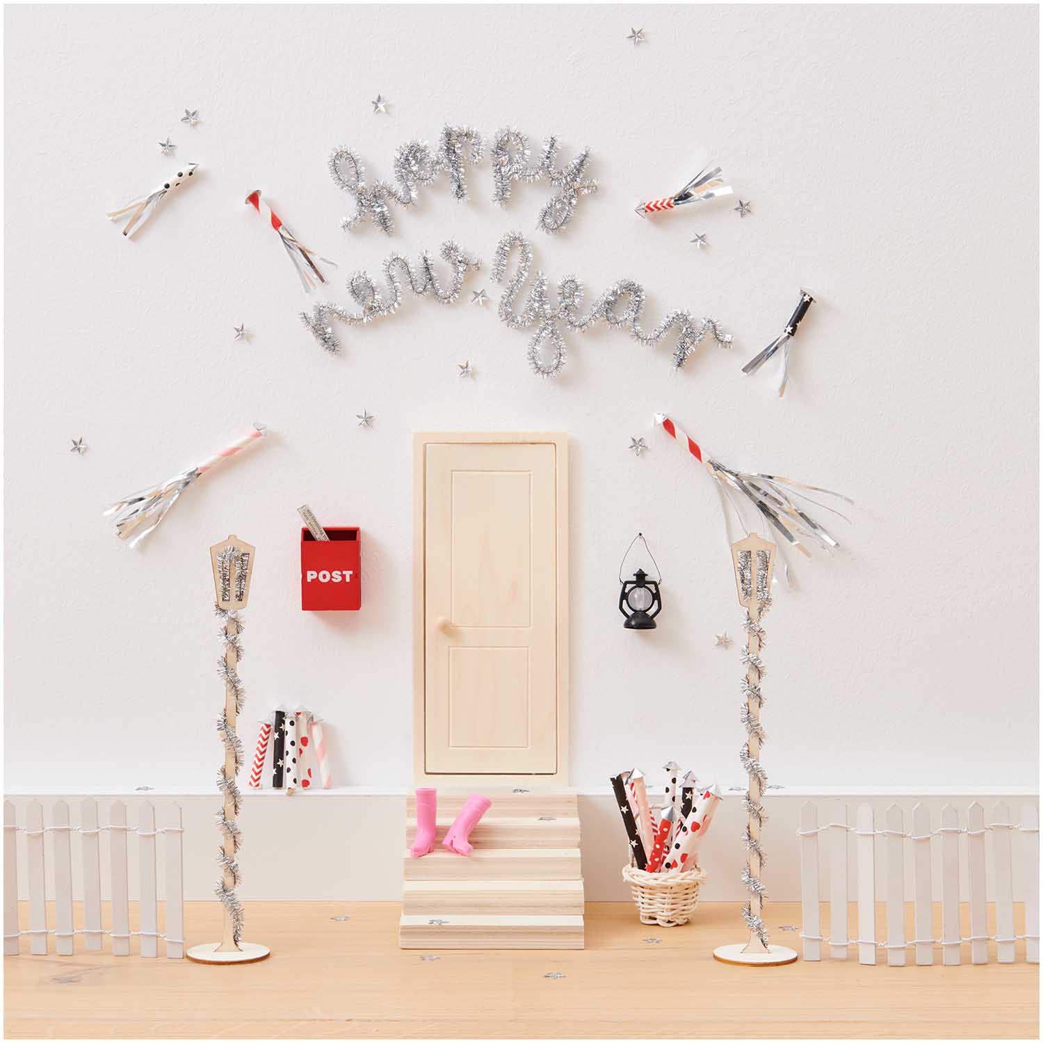 500347_AW_2 Miniatur Treppe 10x7x12,9cm 5teilig - Wichtel- und Puppenhaus