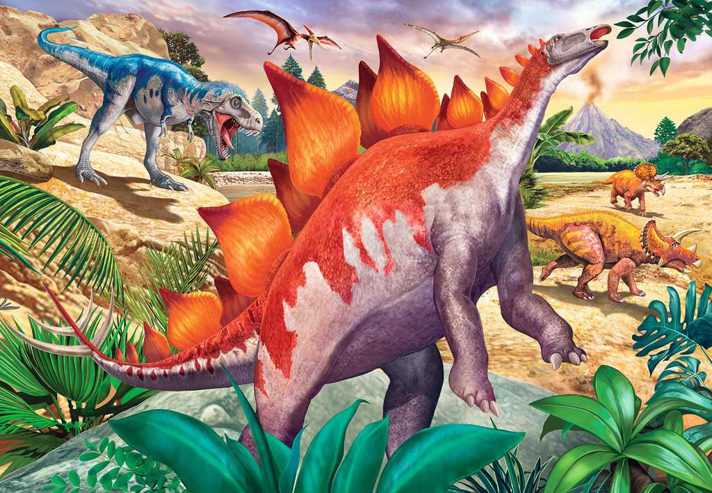 Puzzle Wilde Urzeittiere