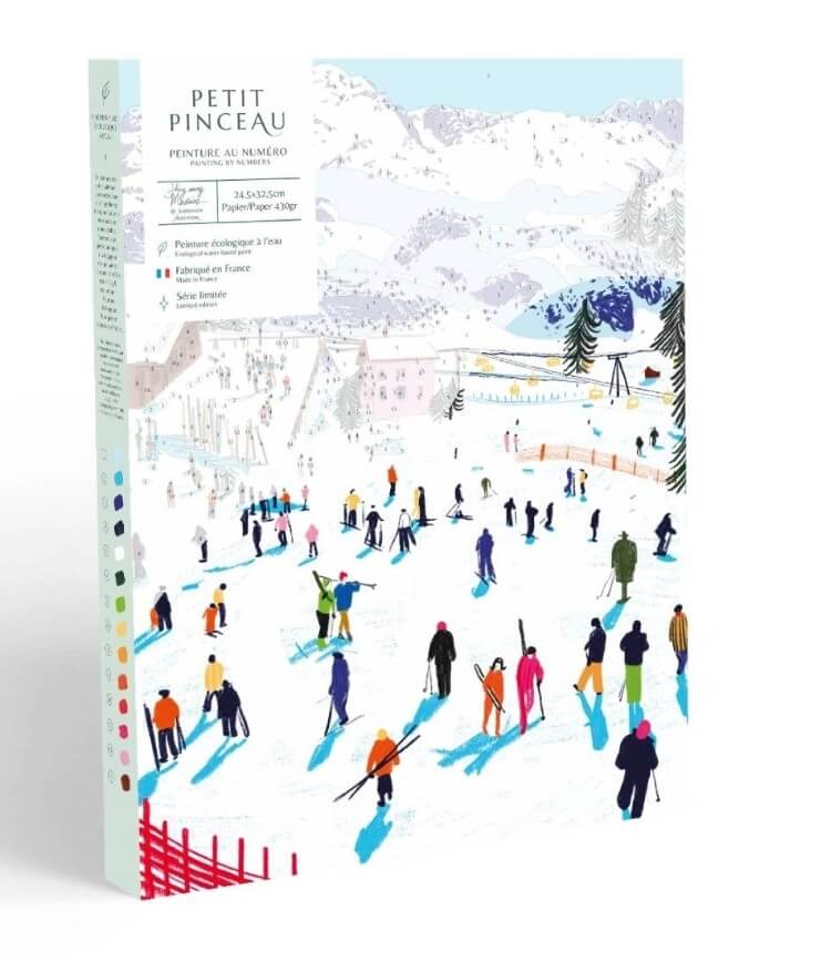 Malen nach Zahlen Set - Skifahren