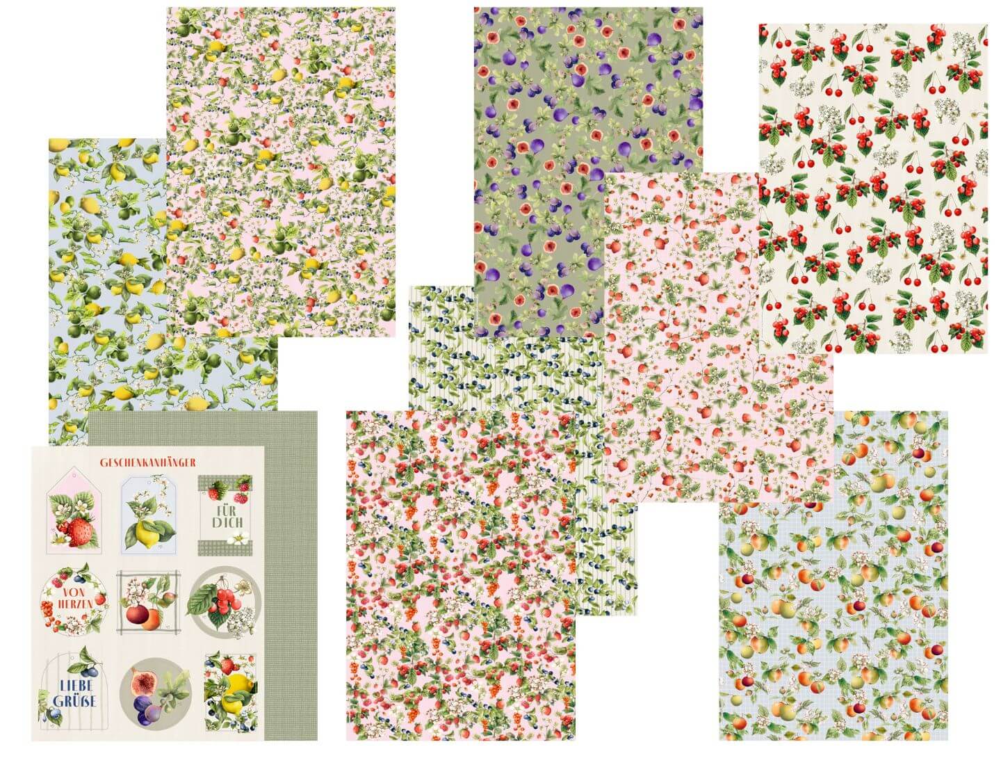 Geschenkpapier-Buch: Schöner Schenken - Cottage Garden (M. Bastin)