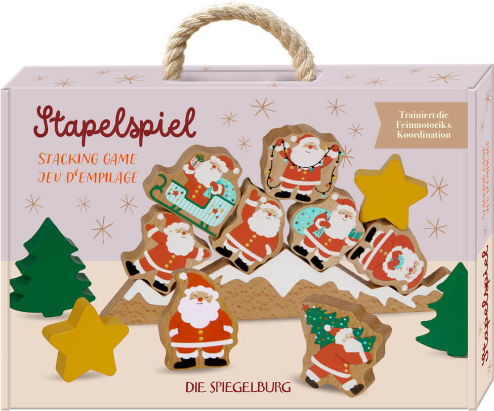 Stapelspiel Weihnachtsmänner - Wintertiere im Weihnachtswald Stapelspiel Weihnachtsmänner - Wintertiere im Weihnachtswald