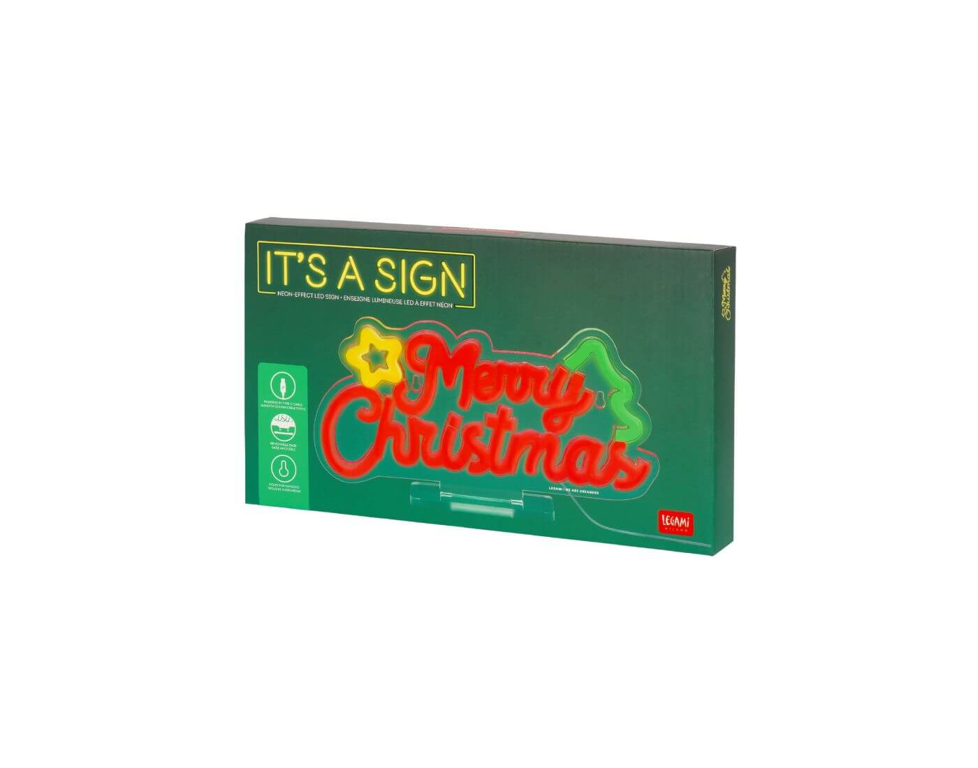 Neon-Effekt-Led-Light-Schild - It's a Sign - Merry Christmas