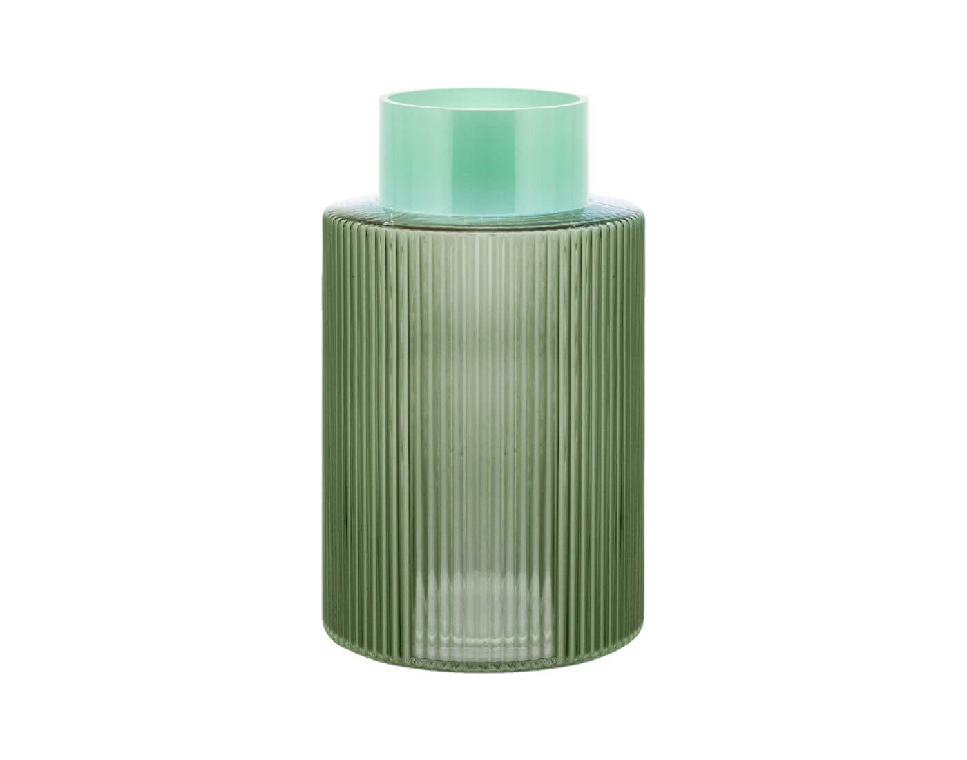 Glasvase Groove L 'green'