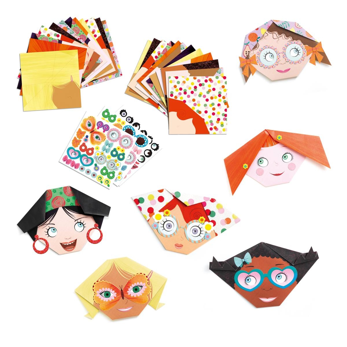 DJ08757-Origami-Lustige-Gesichter-2 Origami Lustige Gesichter