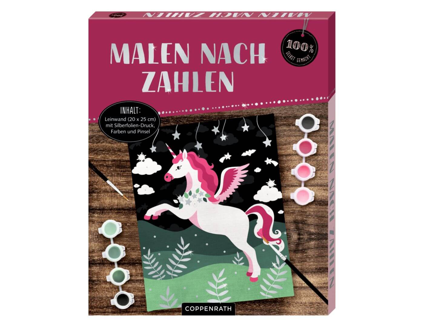 Malen nach Zahlen auf Leinwand: Einhorn (100% selbst gemacht)
