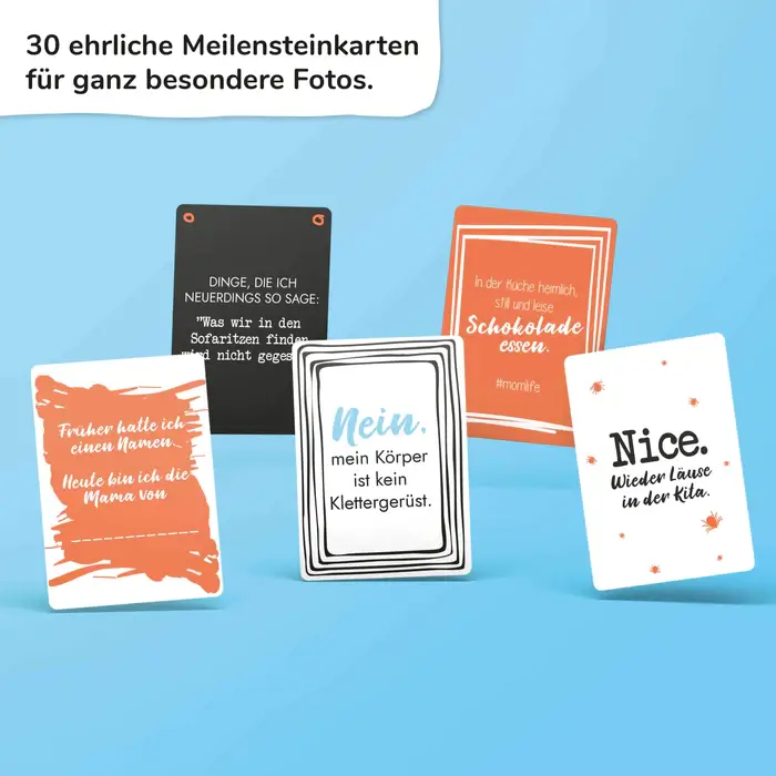 Ehrliche Meilensteine - SCHWANGERSCHAFT - Meilensteinkarten für Schwangere