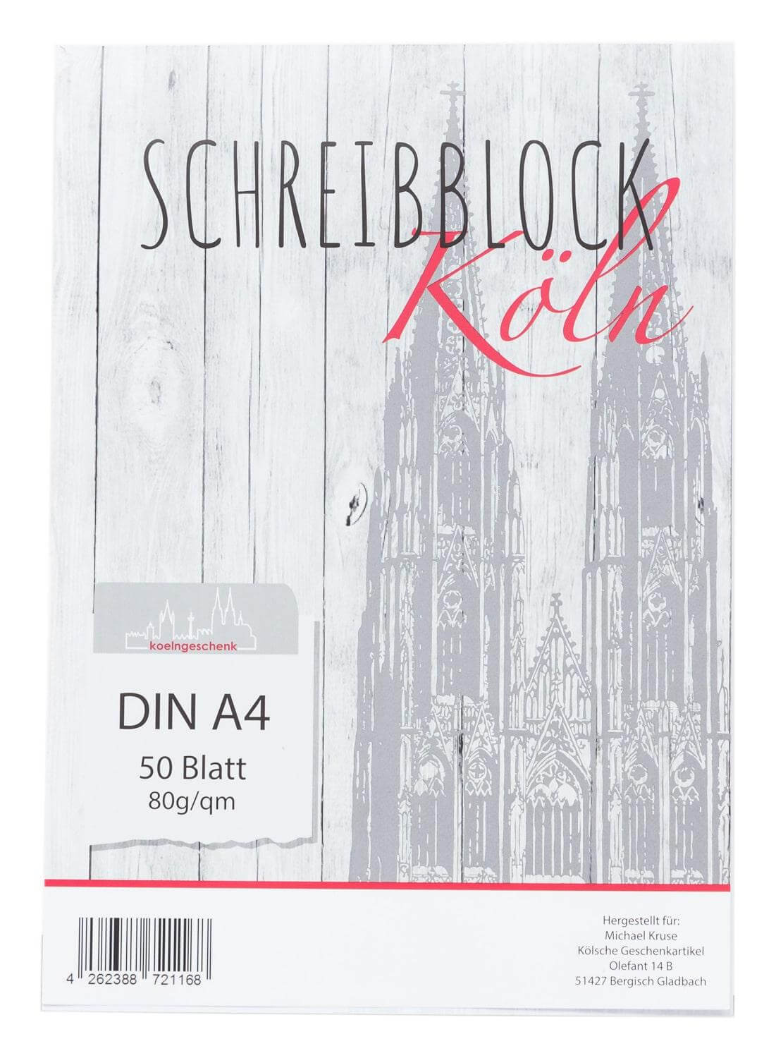 Schreibblock "Kölner Dom" DIN A4