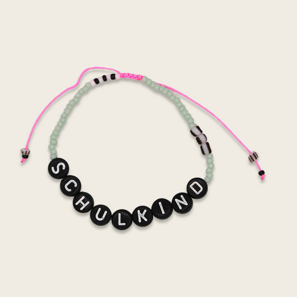 Perlenarmband Schulkind in mint/pink