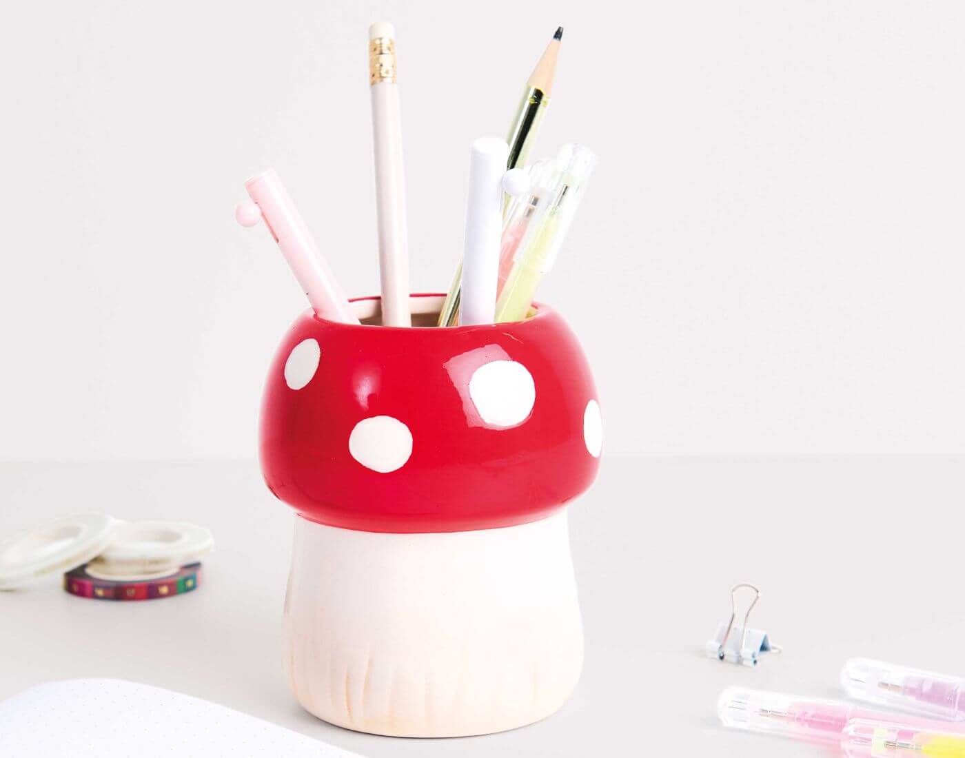 Keramik Stiftehalter Fliegenpilz