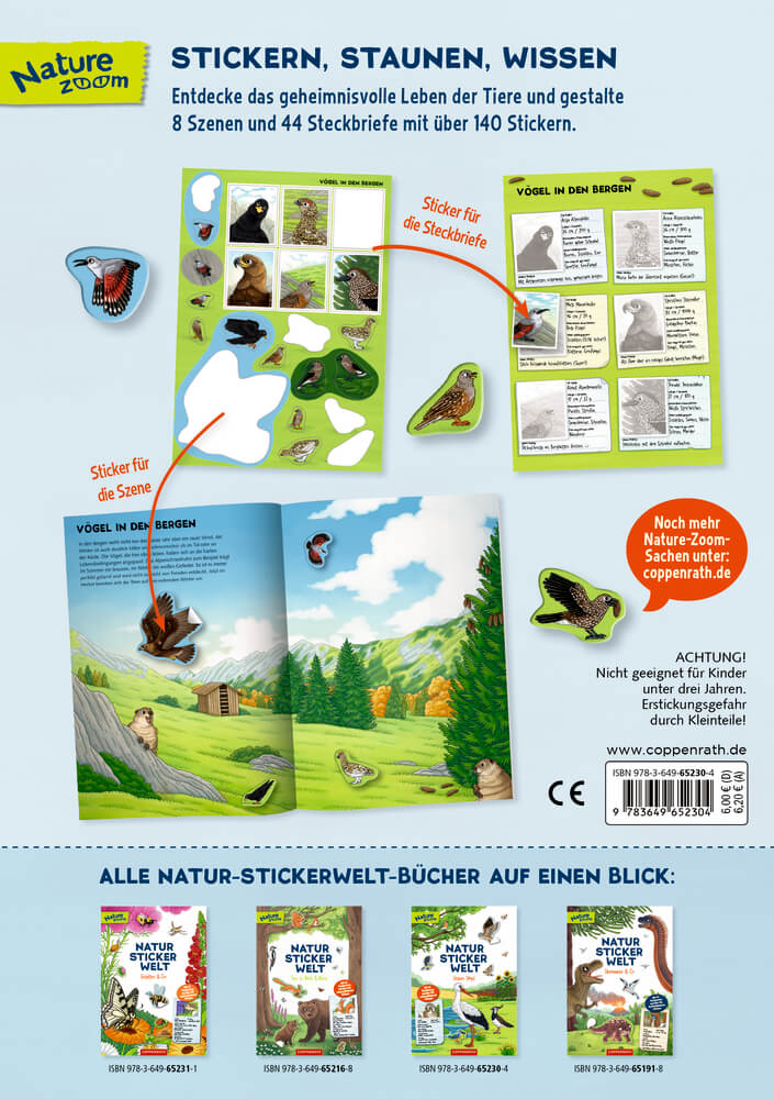 Natur-Stickerwelt: Unsere Vögel - Nature Zoom