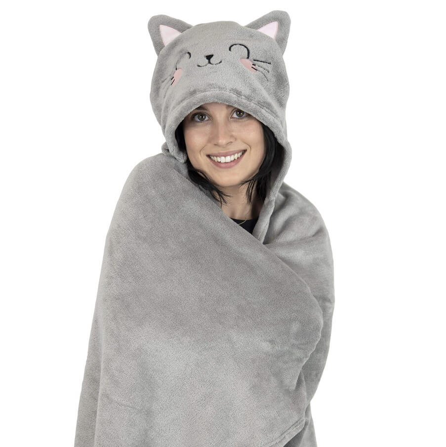 Decke Mit Kapuze - Cosy Hugs - Kitty