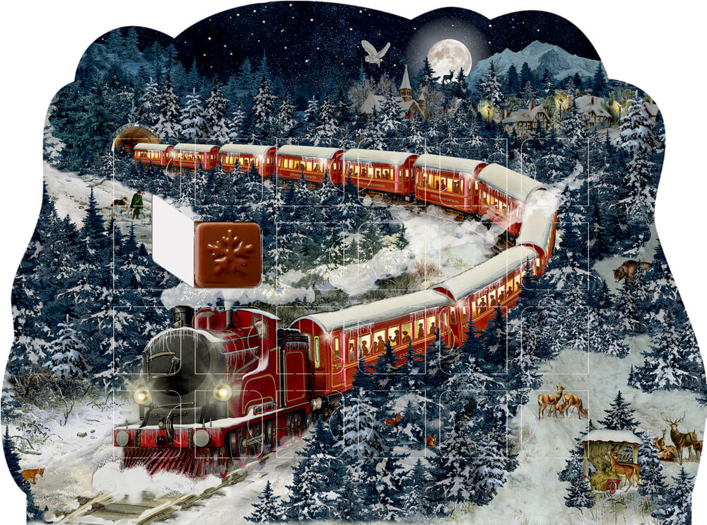 Weihnachtsexpress, Adventskalender-Schokolade (Behr)