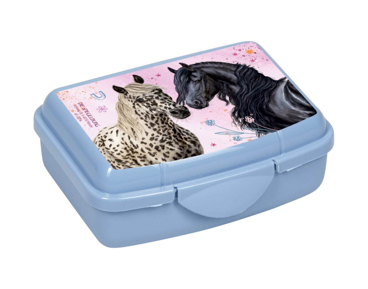 Mini-Snackbox - Pferdefreunde, blau