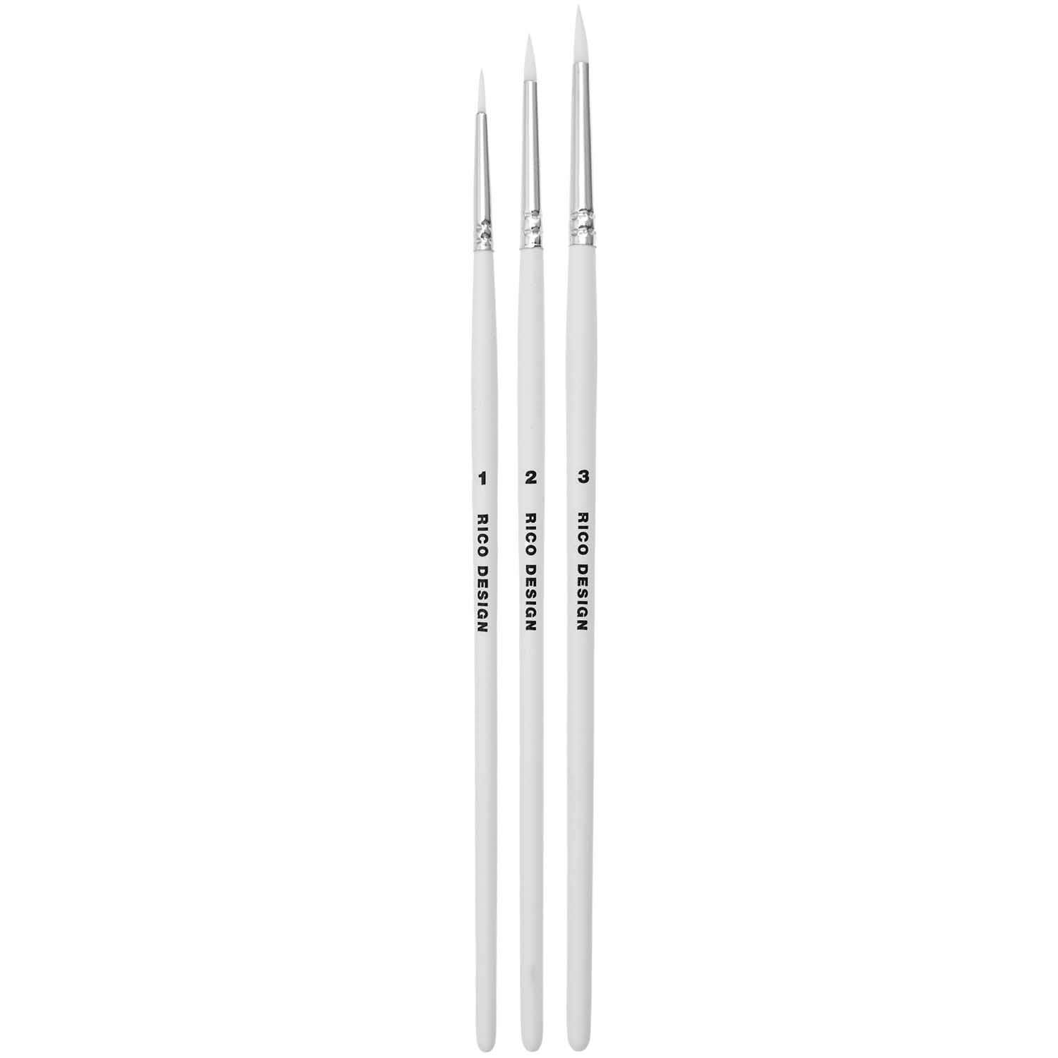 rico-pinsel-rund-1 Acrylpinsel Set rund, 3-tlg.