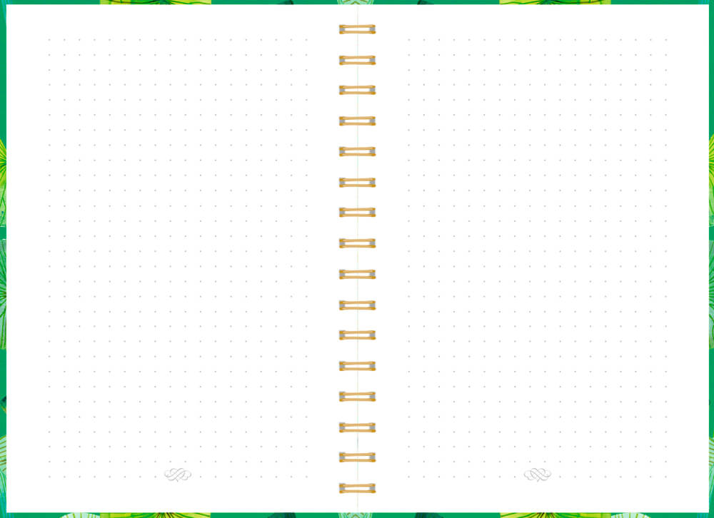 Ringbuch DIN A5: Notizen/Notes - All about green