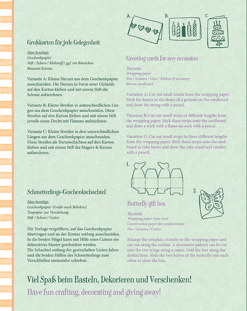 Geschenkpapier-Buch: Schöner Schenken - GartenLiebe (Bastin)
