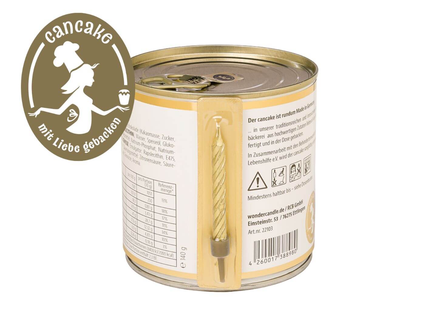 Cancake Mrs. gold Lorbeerkranz - Zitronenkuchen