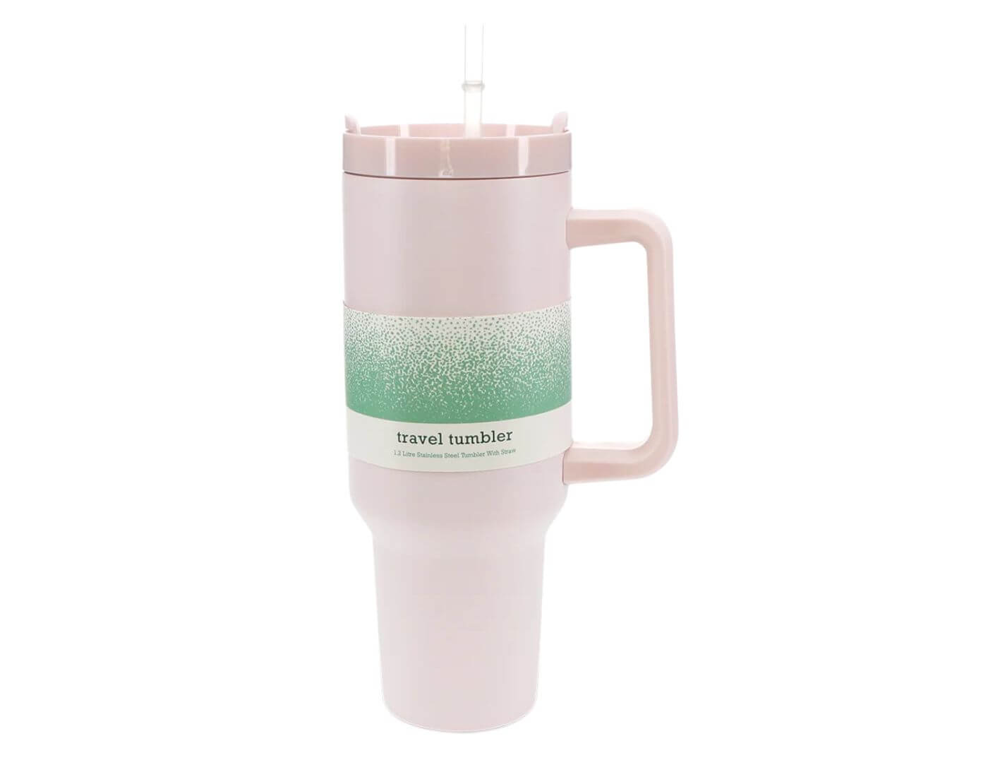 Reise-Trinkbecher mit Griff (1,2L) - Hellrosa