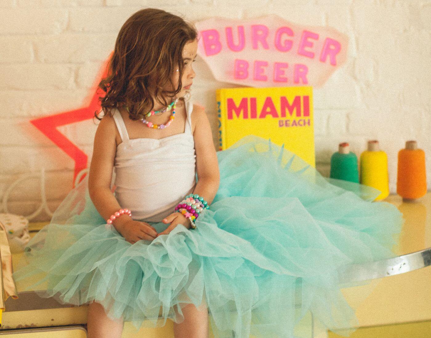 Langer Rock / Tutu - blau