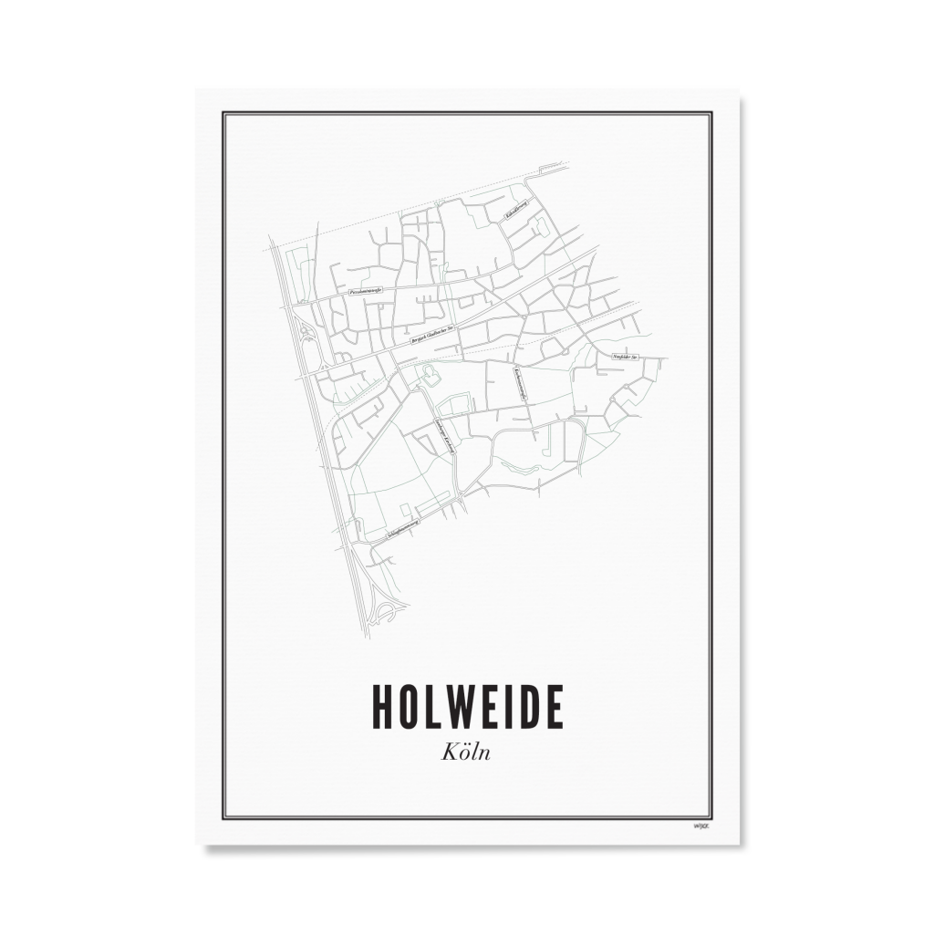 Poster KÖLN - HOLWEIDE 30 x 40 cm
