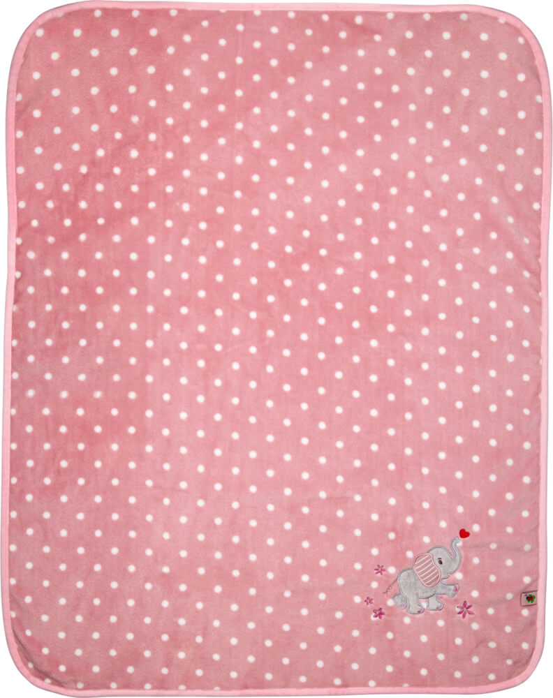 Kuscheldecke, rosa - BabyGlück (ca. 75x100 cm)