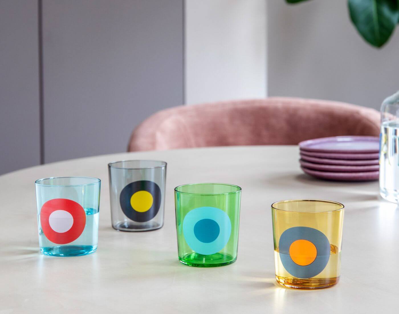Gläser Dots, 4er-Set Nr.1
