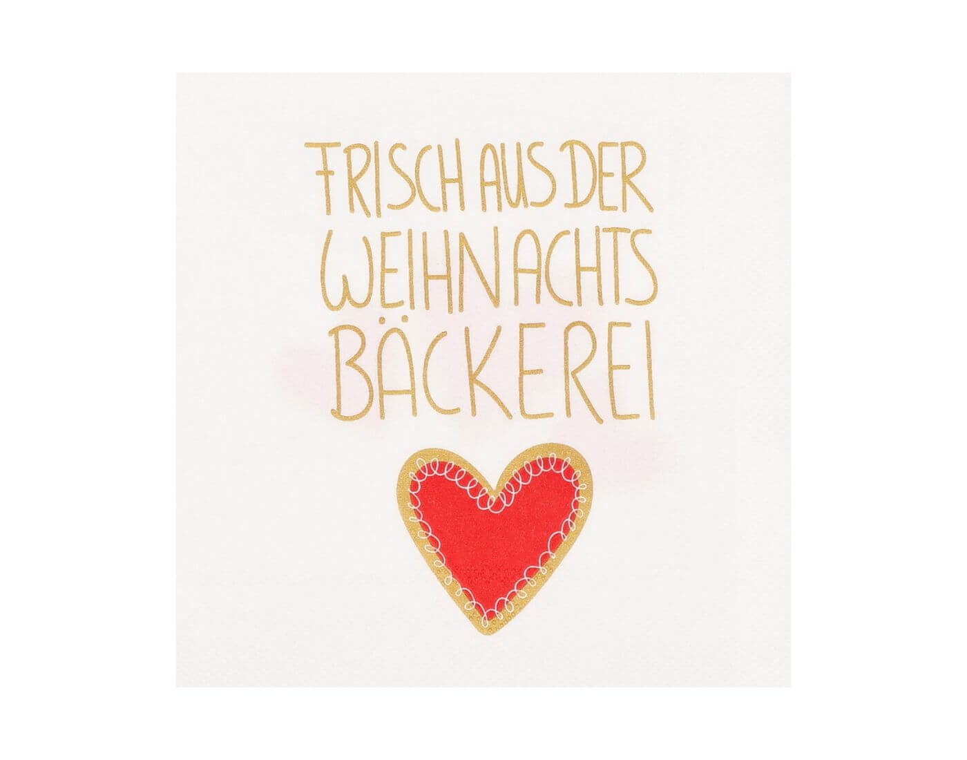 Cocktailservietten - Frisch aus der Weihnachtsbäckerei