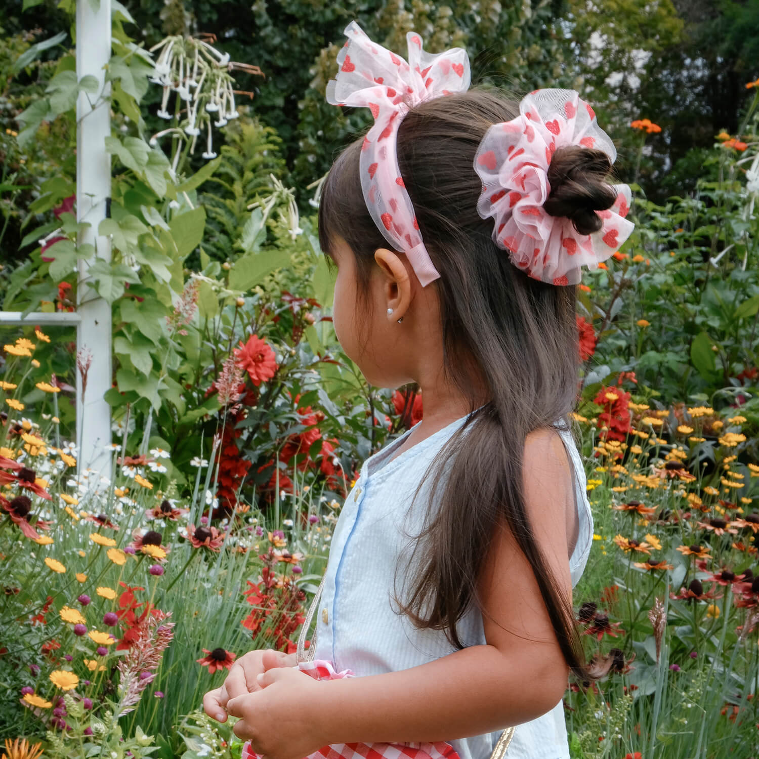 Sweet Hearts Tüll-Scrunchie