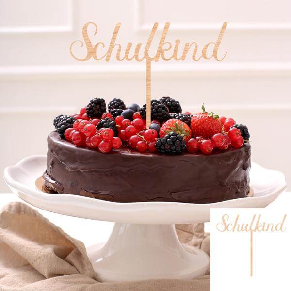 Kuchendeko/Cake Topper - Schulkind