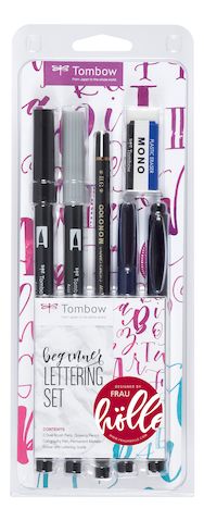 Lettering Set "Beginner" - 5 Stifte + Radierer + Anleitung