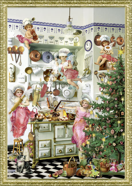 4050003713267-1 Nostalgische Adventsküche, Adventskalender A4 (Behr)