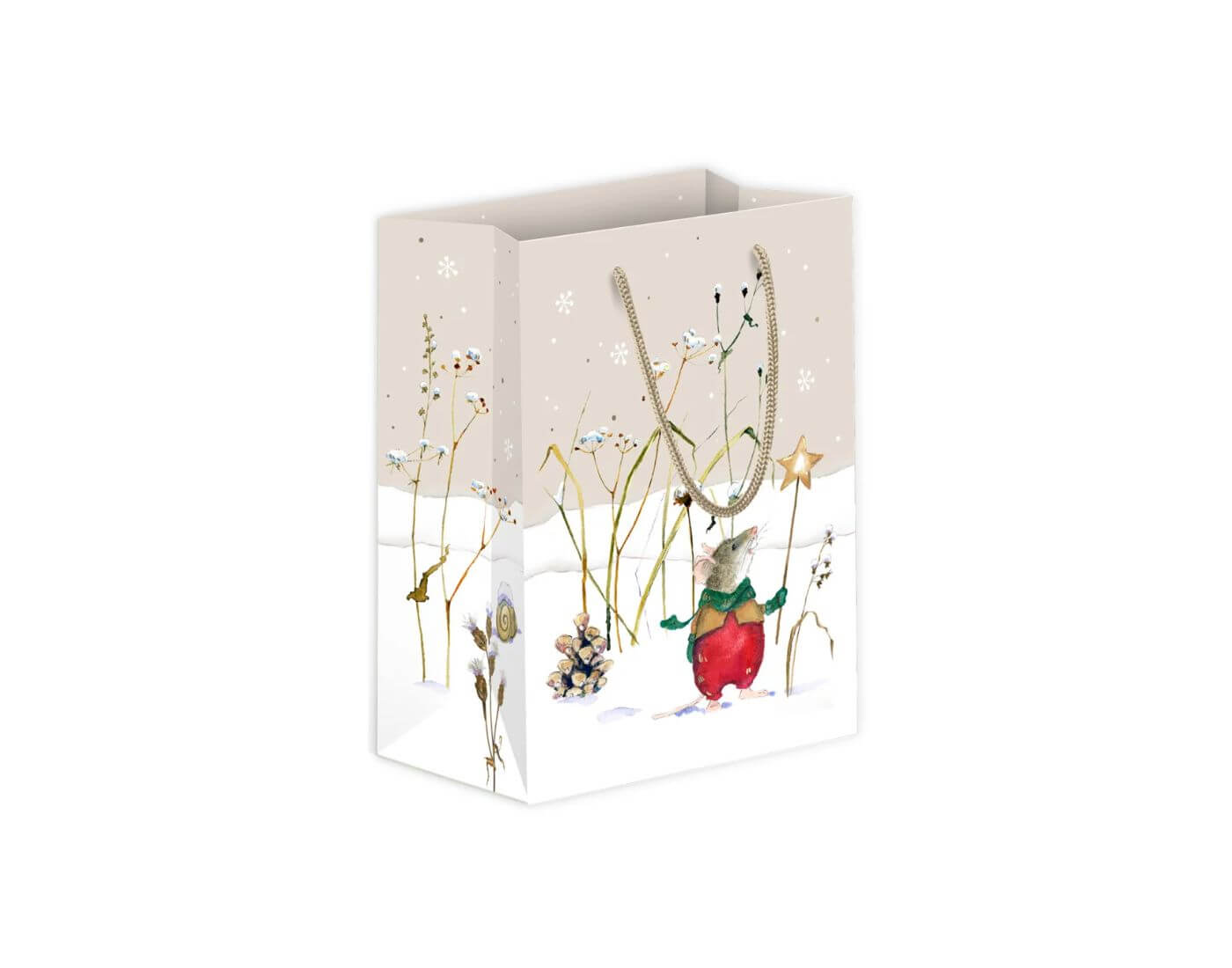 Mittlere Geschenktüte Lustige Winterfreunde