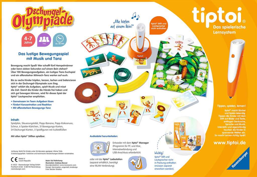 tiptoi® Spiel ACTIVE Set Dschungel-Olympiade