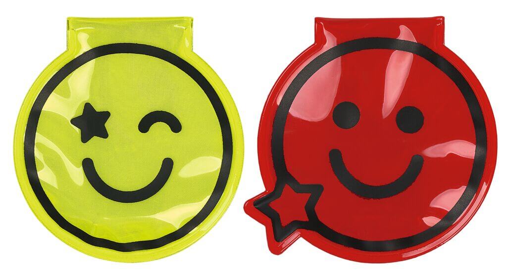 Magnet Clips mit LED Smile