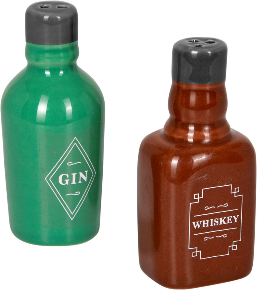Salz- & Pfefferstreuer WHISKEY&GIN - Urban&Gray